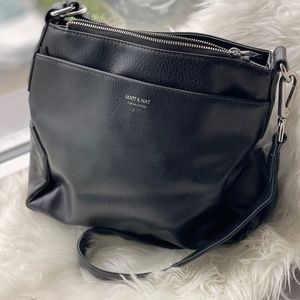 Black Matt & Nat Purse with Silver Hardware.